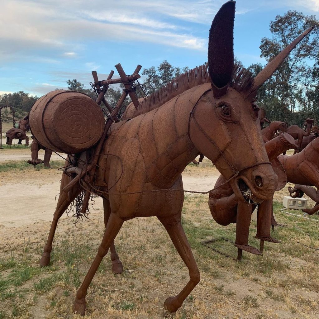 Donkey sculpture